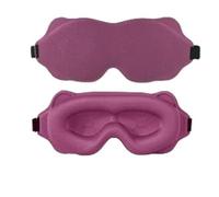 Sleeping Mask Memory Foam Block Out Light Sleep Eye Shade Blindfold for Masker Aid Face Eyepatch(Dark Purple)