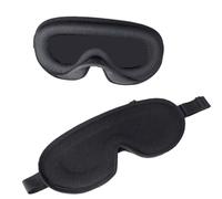 Sleeping Mask Memory Foam Block Out Light Sleep Eye Shade Blindfold for Masker Aid Face Eyepatch(Type B-Black)