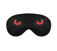 Sleeping Mask Red Evil Eyes Sleep Eye Mask Blindfold with Adjustable Strap Black Cat Face Soft Eye Cover for BlockingLights