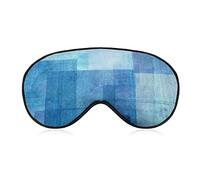Sleeping Mask Teal Blue Abstract Art Painting Sleep Eye Mask Blindfold with Adjustable Strap Soft Eye Cover for BlockingLights