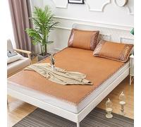 Sleeping Mat Foldable Mattresses, Bamboo Sleeping Mat Foldable Double Sided Cooling Fitted Sheet Multicolor Multiple Sizes(Color F,180 * 200cm)