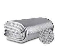 Sleeping Mats Double Sided Aluminum Foil Camping Mat Picnic Mat Insulating Thermal Mat Foil Foam Pad for Reflecting Heat Foil Camping Mat, with Storage Bag(1.2m x 2m)