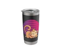 Sleeping Monkey Ape Monkey Pajama Cute Monkey Nature Zoo Stainless Steel Insulated Tumbler