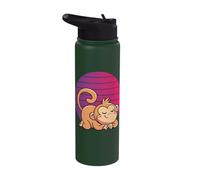 Sleeping Monkey Ape Monkey Pajama Cute Monkey Nature Zoo Stainless Steel Insulated Water Bottle