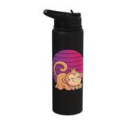 Sleeping Monkey Ape Monkey Pajama Cute Monkey Nature Zoo Stainless Steel Insulated Water Bottle