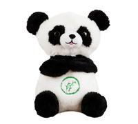 Sleeping Panda Plush Toy - Realistic Breathing Stuffed Animal | Cozy Cuddle Companion with Glowing Belly and Life-Like Movements for Calming Sleep Aid, Bedside Decor, Sensory Comfort, and Night