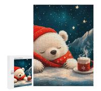 Sleeping Polar Bear in Winter Jigsaw Puzzle, 500 PCS, Indoor Activity for The Home, Screen-free Entertainment for Adults And Families