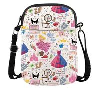 Sleeping Princess Crossbody Bag Movie Fairy Vacation Family Trip Gift Movie Fans Wallet Bag (find a way cb3)