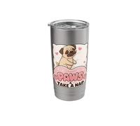 Sleeping Pug Paws & Take A Nap Stainless Steel Insulated Tumbler