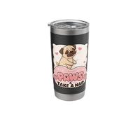 Sleeping Pug Paws & Take A Nap Stainless Steel Insulated Tumbler