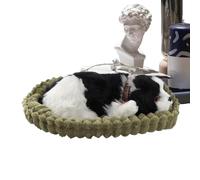 Sleeping Puppy Plush - Breathing Toy 26x10x20cm, Hug Friend | Lifelike Sound Animal Relaxing Support For Night Rest Vehicle Trip Nursery Celebration Easter Present Children Grownups Calm