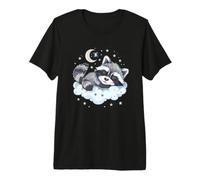 Sleeping Raccoon Cloud Sleeping Animal Sleepy Raccoon Premium T-Shirt