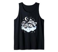 Sleeping Raccoon Cloud Sleeping Animal Sleepy Raccoon Tank Top