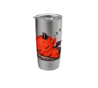Sleeping Red Baby Devil on Rocks Shapes Mania Stainless Steel Insulated Tumbler