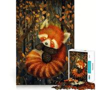 Sleeping Red Panda 1000 Piece Jigsaw Puzzles for Adults Sharp Logic Toy Home Leisure Tight Cut Heartfelt Gift 50x75cm