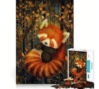 Sleeping Red Panda Jigsaw Puzzle for Teenagers 1000 Pieces Fine Logic Toy Calm Pastime Neat Edge Art Collection Piece 38x52cm