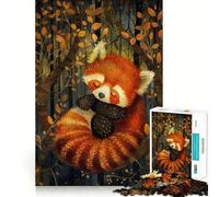 Sleeping Red Panda Jigsaw Puzzles for Teenagers 1000 Piece Smart Toy Leisure Time Accurate Cut Seasonal Gift 38x26cm