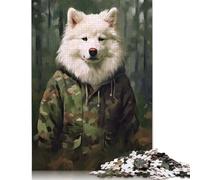 Sleeping Reindeer Fawn in Winter Puzzle 500 Pieces Jigsaws Puzzles Wooden Puzzles Learning Educational Toy 500pcs (52x38cm)