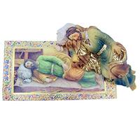 (Sleeping Saint Joseph) - Hand Painted Resin Catholic Sleeping Saint Joseph Statue with Prayer Card, 10cm
