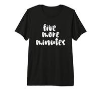 Sleeping Saying Sleep Sleepy Person Funny Five More Minutes Premium T-Shirt