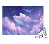 Sleeping Sheep Sky Ride Puzzles 1000 Piece Puzzle Challenge Toy Adults And over 12 Years Old Impossible Jigsaw Puzzle Educational Challenge Home Decoration Gift 70x50cm/1000pcs