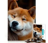 Sleeping Shiba Inu 1000 Piece Jigsaw Puzzles for Adults Jigsaw Logic Toy Indoor Play Precision Cut Cherished Gift 38x52cm