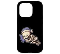Sleeping Skeleton Halloween Case for iPhone 15 Pro