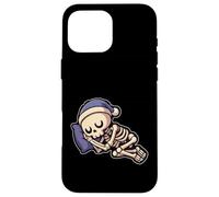 Sleeping Skeleton Halloween Case for iPhone 16 Pro Max