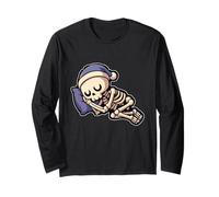 Sleeping Skeleton Halloween Long Sleeve T-Shirt