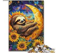 Sleeping Sloth 1000 Piece Jigsaw Puzzle for Adults Teens, Pattern Assembly Fun at Home Activities, Birthday Present,Travel Gifts (50x75cm)