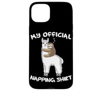Sleeping Sloth Alpaca Llama Pyjamas My Official Napping Case for iPhone 15 Plus