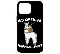 Sleeping Sloth Alpaca Llama Pyjamas My Official Napping Case for iPhone 16 Pro Max