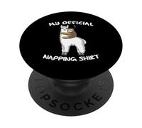 Sleeping Sloth Alpaca Llama Pyjamas My Official Napping PopSockets Adhesive PopGrip
