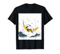 Sleeping Sloth Crescent Moon Celestial Art T-Shirt