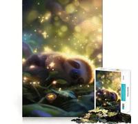 Sleeping Sloth in Enchanted Forest Jigsaw Puzzles 1000 Pieces for Teenagers Smart Toy Home Pastime Accurate Cut Thoughtful Gift 50x75cm