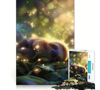 Sleeping Sloth in Enchanted Forest Jigsaw Puzzles for Teenagers 1000 Pieces Mind Puzzle Peaceful Fun Art Assembly Lovely Gift 38x26cm
