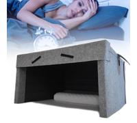 Sleeping Soundproof Cabin Pillow, Foldable Privacy Space, Sleeping Cabin, Soundproof Lightproof Silent Tent, Help You Fall Asleep, Built-In Dual Speakers