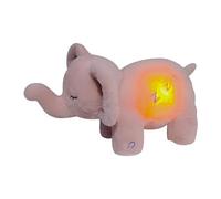 Sleeping Stuffed Elephant - Children Sound Plush Animal | Breathing Stuffed Animal with Realistic Breathing and Light, Cute Plush Elephant Dolls