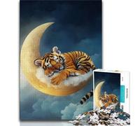 Sleeping Tiger 1000 Piece Jigsaw Puzzles for Adults,Help The Brain Exercise Addictive Toys to Cultivate Patience A Work of Art 50x75cm