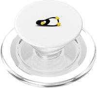 Sleeping Tux Loop Linux Geek Nerd Penguin T-Shirt PopSockets PopGrip for MagSafe