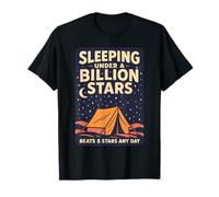 Sleeping Under A Billion Stars Funny Camping T-Shirt