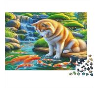 Sleeping West Highland White Terrier in A Plaid Bed 1000 Piece Premium Cardstock Jigsaw Puzzle for Couple Partners, Concentration Training, Indoor Leisure Fun, Perfect Housewarming Gift for New Home