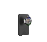 Sleeping White Persian Cat Starry Night Moon Artwork PopSockets PopWallet for MagSafe