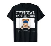 Sleeping Wire Fox Terrier Sleep Official Napping T-Shirt