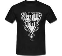 Sleeping with Sirens Feel Personalised Men T Shirt Size S Black