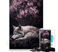 Sleeping Wolf 1000 Piece Jigsaw Puzzle for Teenagers Mind Game Toy Stress Release Neat Cut Artistic Gift 38x52cm