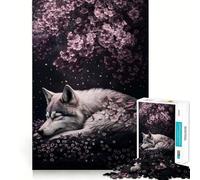Sleeping Wolf 1000 Piece Jigsaw Puzzles for Adults Jigsaw Logic Toy Indoor Play Precision Cut Cherished Gift 38x26cm