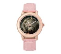 Sleeping Wombat Watches for Women Fashion Adjustable Wrist Watch