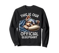 Sleeping Yorkie Lover Yorkshire Terrier Pajama Terrier Sweatshirt