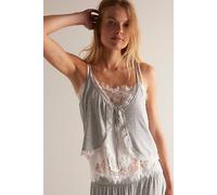 Sleepless Summer Pant Set by Intimately at Free People in Heather Grey Combo, Size: XL - female